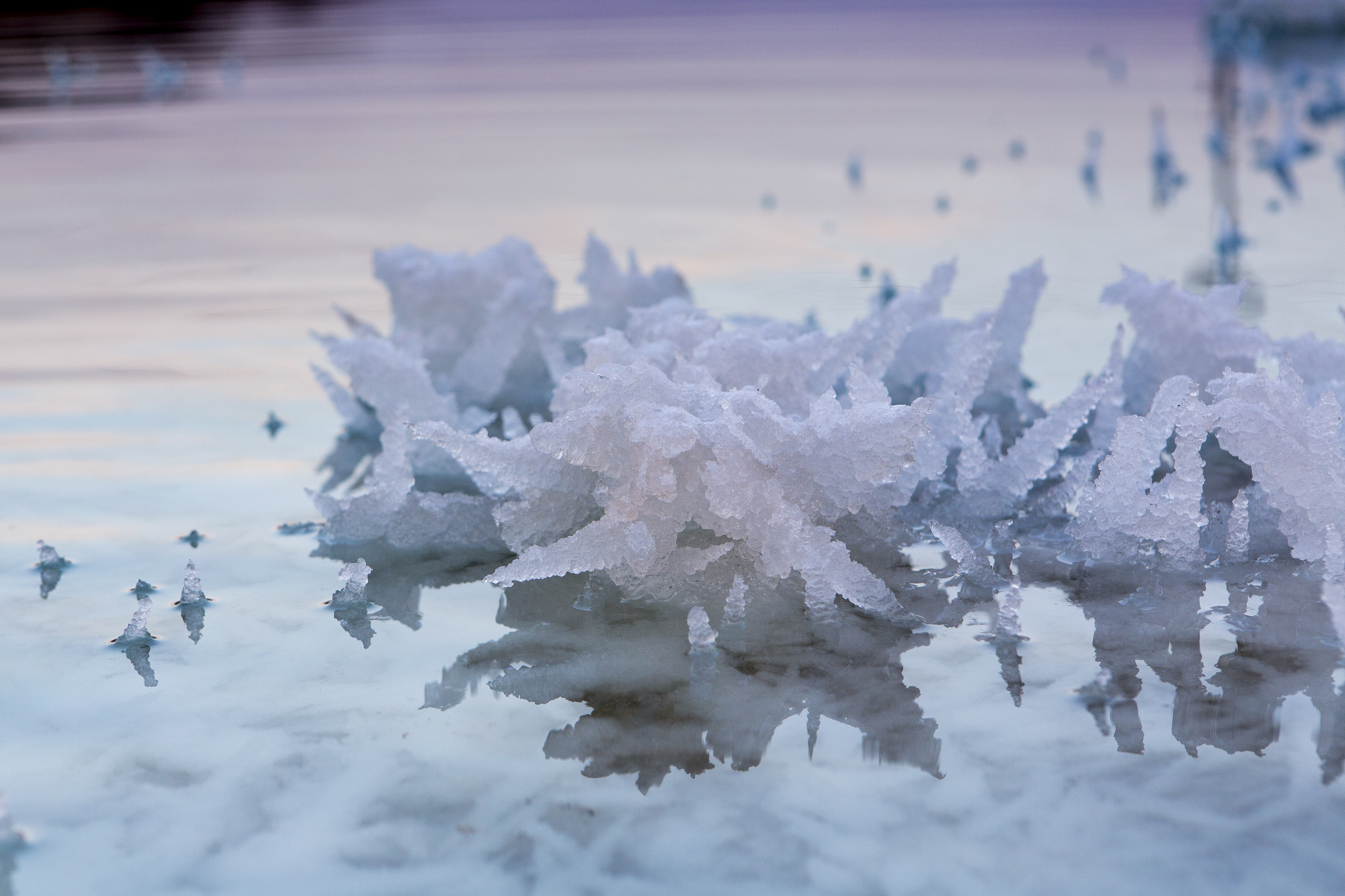 Magnesium Flakes In Lake